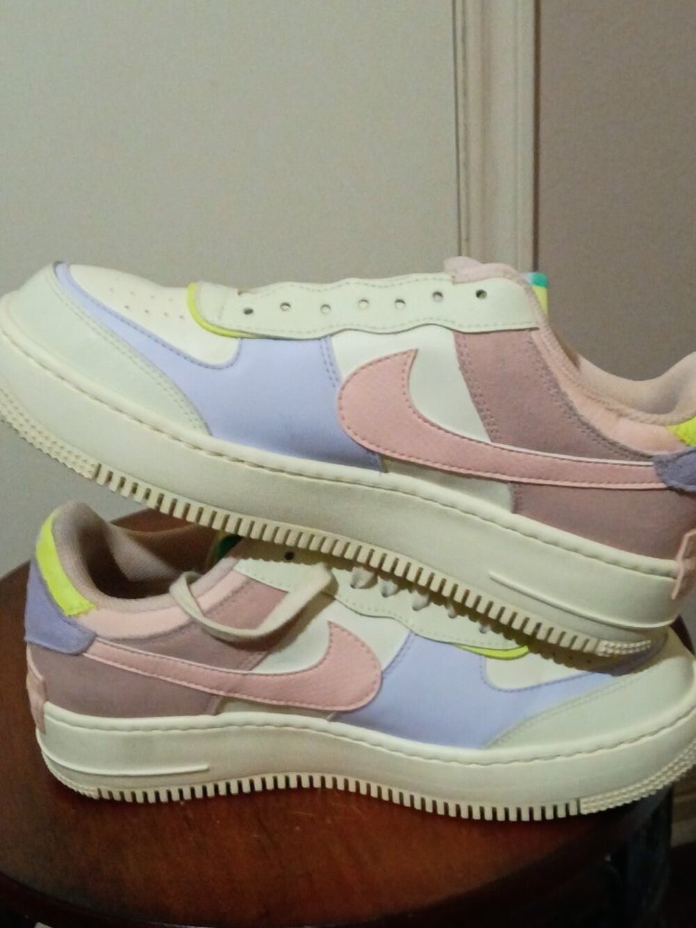 Nike Air Force 1 Shadow Women Size 9.5 US Cashmere Sneakers Shoe CI0919-700 2021 - Picture 12 of 14